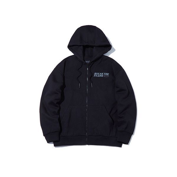 인터크루 [하프클럽/인터크루]인터크루 남성 오버핏 빅레터후드집업 ITV4DH01ABK (블랙)