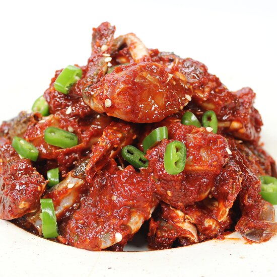 [전남 여수] 꽃돌게장1번가 ◆SET◆ 양념 꽃게장 (1kg)+ 돌산갓김치 (2kg)