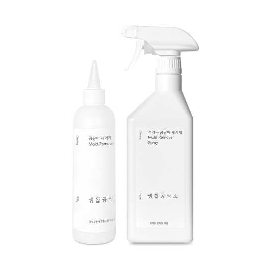 [생활공작소][생활공작소] 바르는 곰팡이제거제 300ml x 1개 + 뿌리는 곰팡이제거제 750ml x 1개