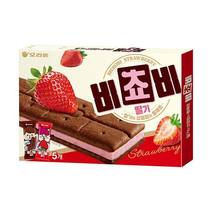 셀러허브 식품 비스켓 오리온 비쵸비 딸기 125g 6개