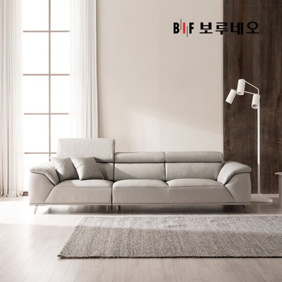 BIF보루네오 디에르 데이빗 천연통가죽 4인 소파