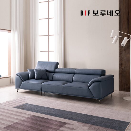 BIF보루네오 디에르 데이빗 천연통가죽 4인 소파