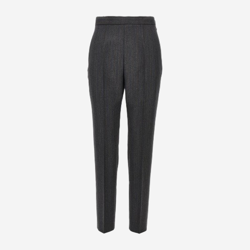 질샌더 질샌더 하이웨이스트 핀턱 크리즈 테이퍼드 팬츠 J02KA0392 J40334 021