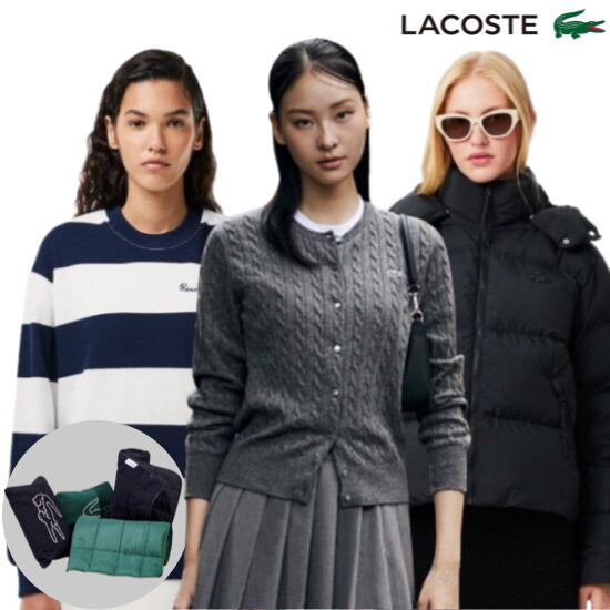 (주)인동FN 라코스테우먼(AVE) [라코스테우먼] 고급스러운 데일리룩 완성✨40만원이상 구매시 라코스테 패딩담요 랜덤 증정! 12/9~12/22🎁