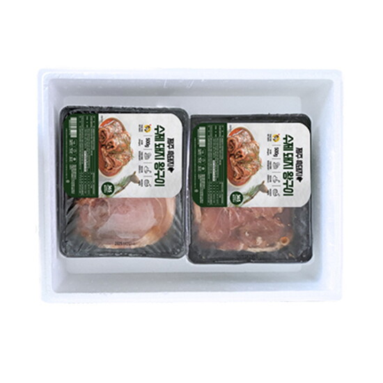 [알뜰총각][알뜰총각][총 1kg] 한돈 제주 흑돼지 수제양념왕구이 1kg 1팩