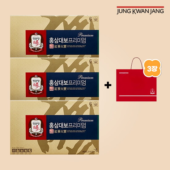 [정관장][정관장] 홍삼대보 프리미엄 (40ml x 30포) 3박스 + 쇼핑백 3장