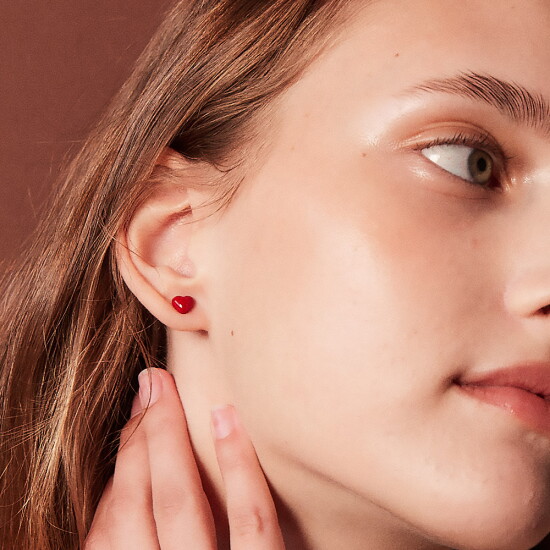 [빈티지헐리우드][빈티지헐리우드]Color Heart Earrings_VH2279EA008B