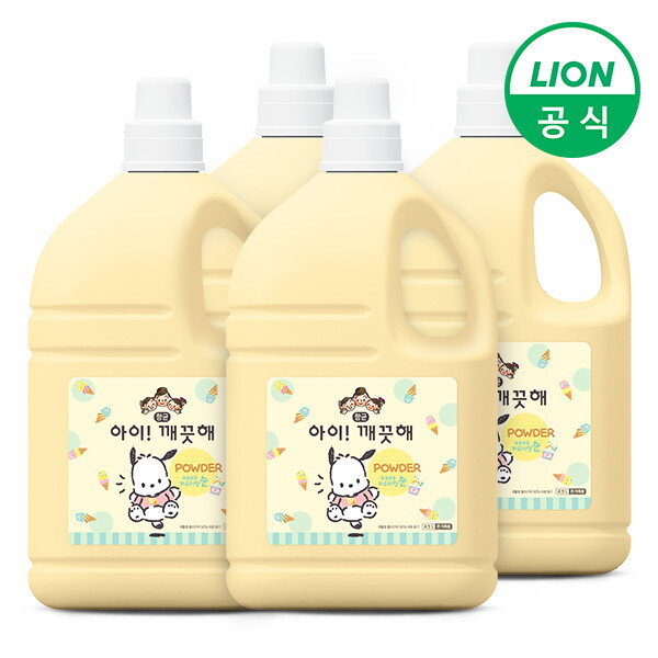 아이깨끗해 LOI 아이깨끗해 포차코 에디션 순 4.5L 4개 대용량 리필 핸드워시 손세정제