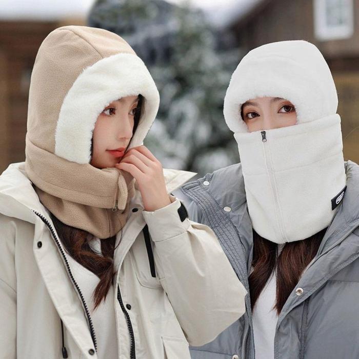 셀러허브잡화 여성 넥 오토바이 매쉬 포인트 라바 남성 스포츠넥 바라클 지퍼 전면 풀커버 후드 워머