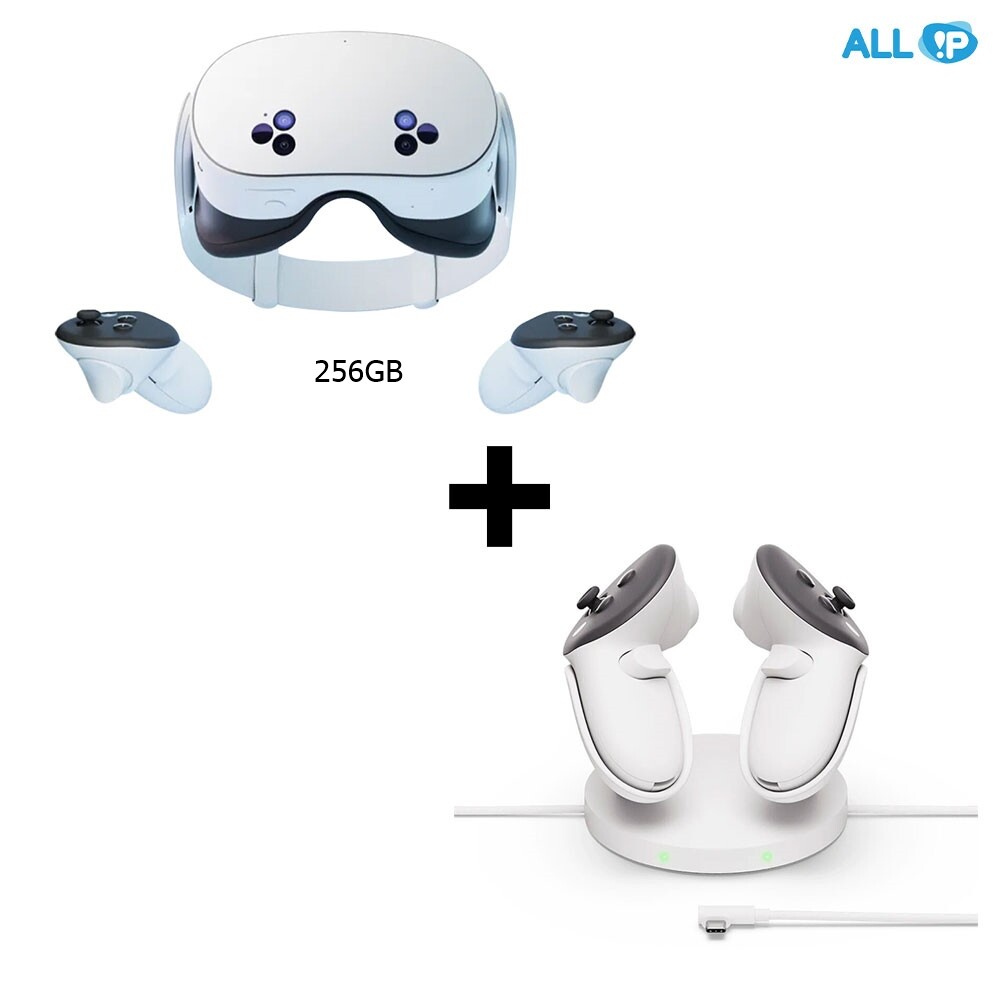 Meta Platforms Technologies, LLC 퀘스트 메타 퀘스트 3/3S 겸용 정품 소형 충전 도크+메타퀘스트3S 256GB