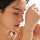 [도로시][도로시] 14k 모이사나이트 4프롱 믹스 테니스 팔찌_1부_17.5cm