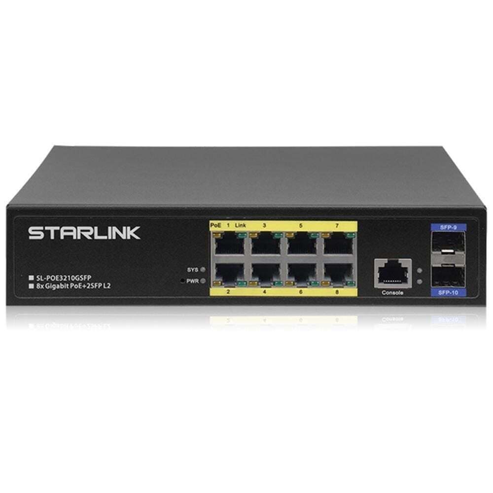 지오벤처스 다기능 8포트 SFP PoE 스위치 및 허브 장비