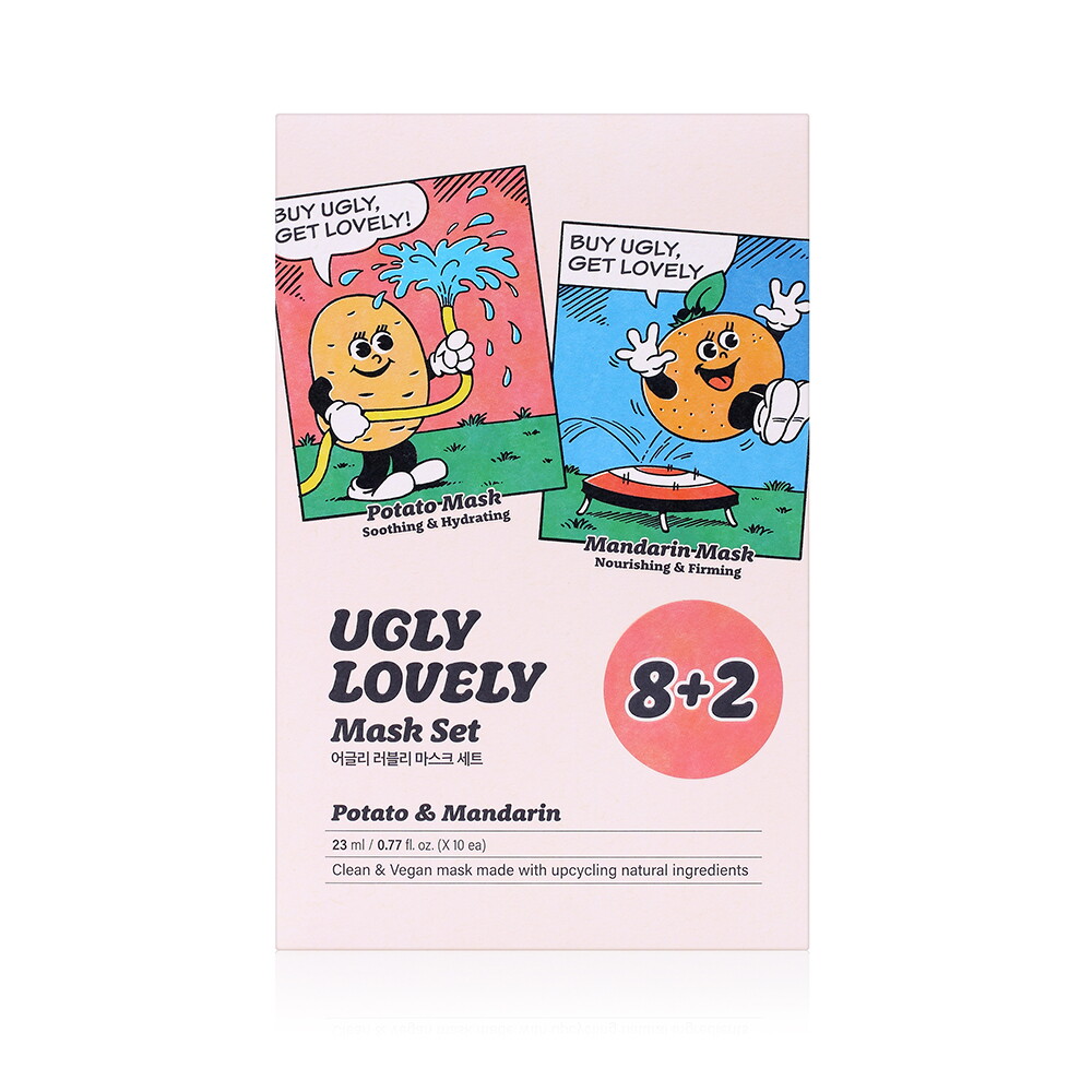 어글리러블리 어글리 러블리 마스크세트 (비건) 23ml 8+2