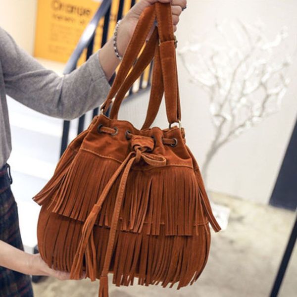 알티피아 [하프클럽/알티피아]여성 패션 복조리 크로스백 태슬 버킷백 인기 숄더백