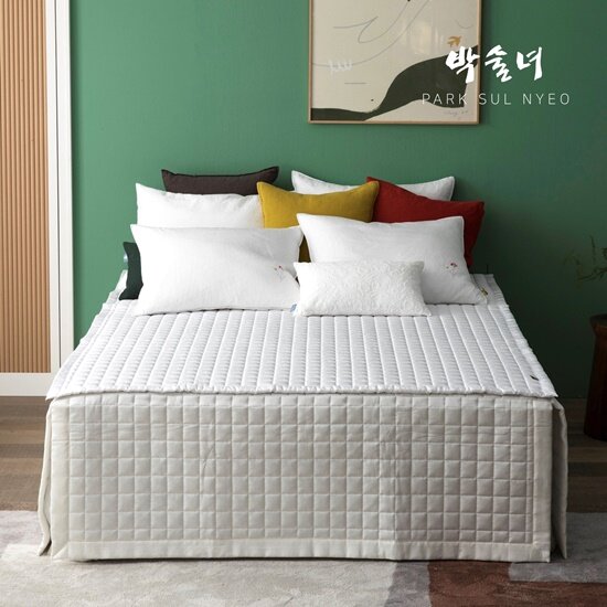 [K]풍기인견 피그먼트 자수 침구 풀세트_청화