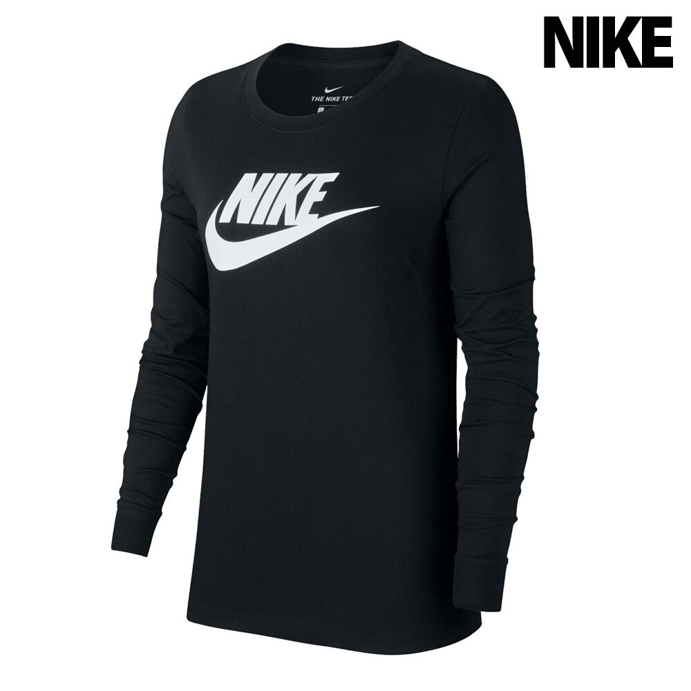 NIKE 나이키 (나이키) 여성용 NSW 에센셜 아이콘 퓨추라 맨투맨 BV6171-010