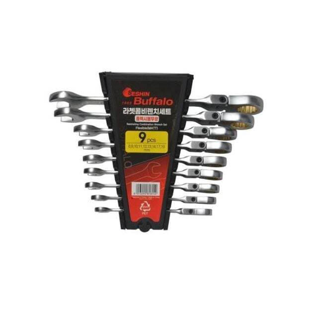 에이치플러스몰 75314 플렉시블라쳇렌치세트(무광) 9PCS 수작업