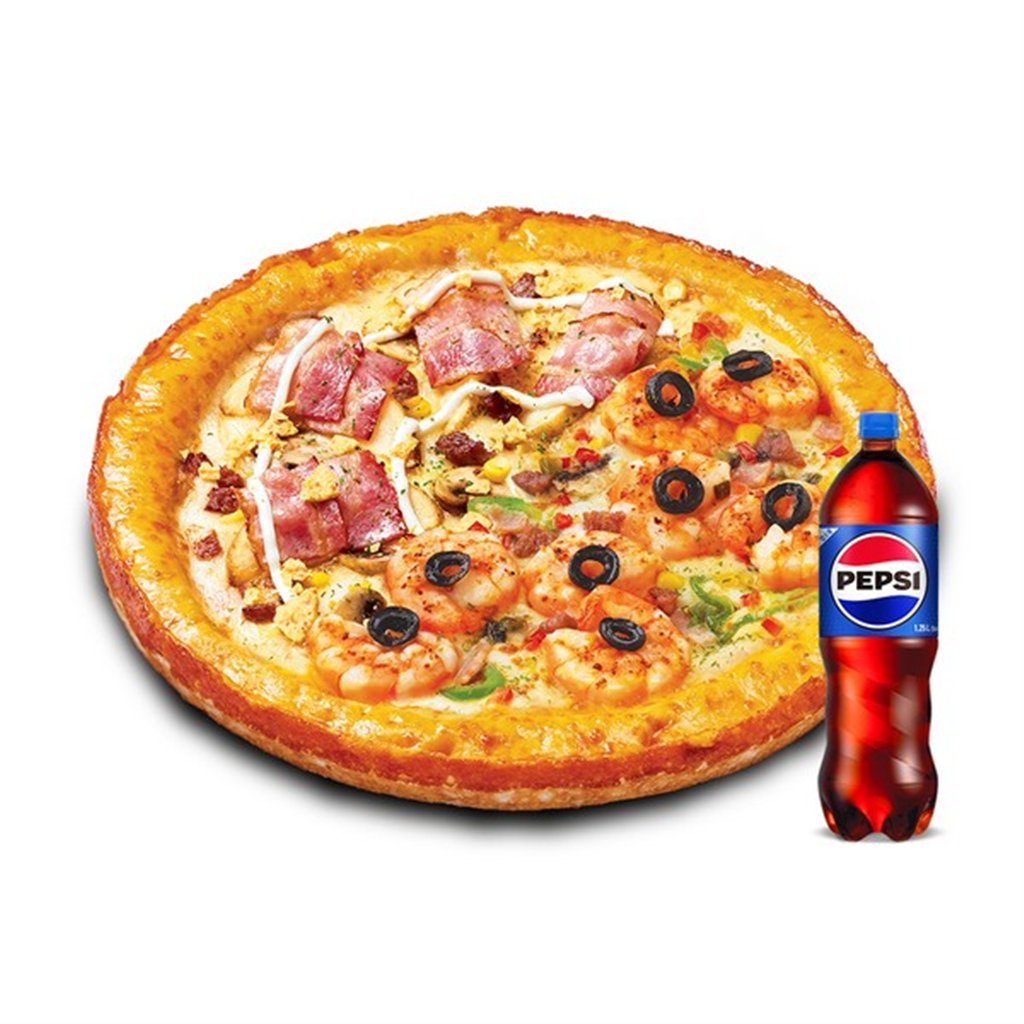 스마트콘 미스터피자 (미스터피자) 하프앤하프M+콜라1.25L