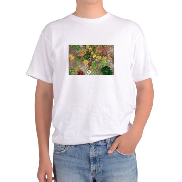 알티피아 알티피아 [하프클럽/알티피아]반팔티 공원 가을 단풍 산책 여행 프린트티셔츠