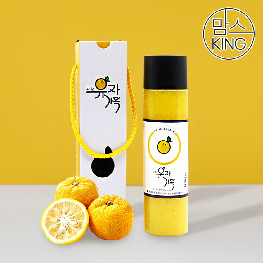 맘스킹 (맘스킹) 다랭이팜 남해유자로 갈아만든 유자가득유자청 600g