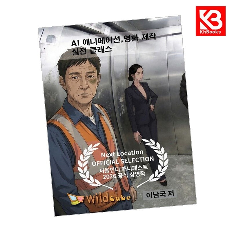 와일드큐브 강호책방 AI 애니메이션영화 제작 실전 클래스(USB) 책 + 책갈피
