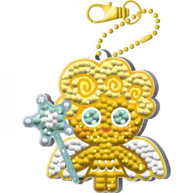 PLEH 오너클랜 쿠키런킹덤 천사맛 쿠키 (키링) 보석십자수 6x7.5