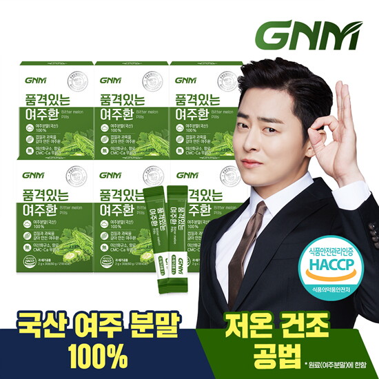 [GNM자연의품격]GNM 품격있는 국산 여주환 스틱 2g x 6박스 (총 180포) / 여주 분말 가루 100%