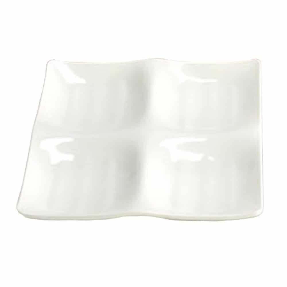 위센티브협력사 지오벤처스 한식 뷔페 정사각형 찬그릇 흰색 접시 대형 식기