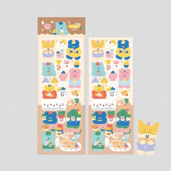 교보문고 뀨쥬니팩토리 카페투어 스티커