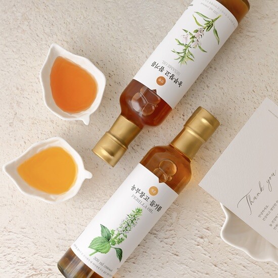 [농부창고]농부창고 진한참기름 저온들기름 180ml 선물세트