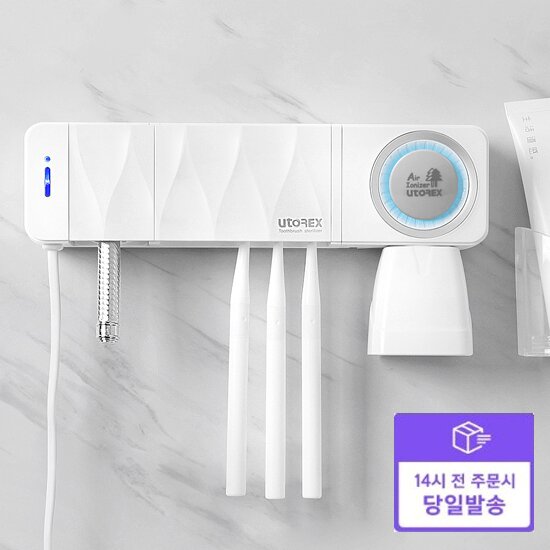 ★[결제시 1,500원 할인]★ 퍼펙트케어 청정탈취 칫솔살균기 UTC-54A[화이트]