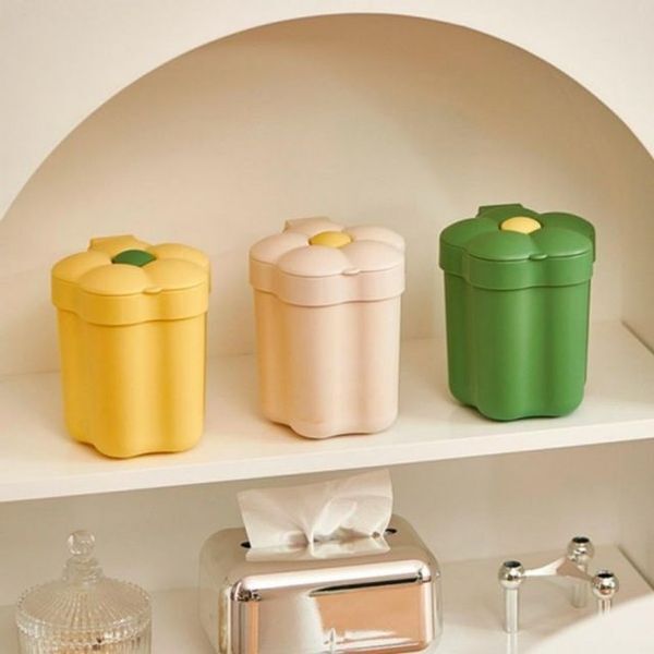 알티피아 [하프클럽/알티피아]휴지통 플라워 데스트테리어 인테리어 책상정리 미니