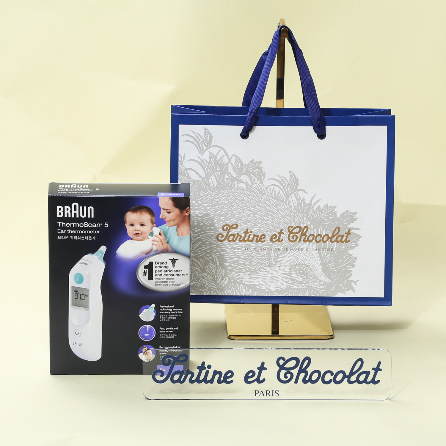 상세참조 쇼콜라 브라운귀체온계 써모스캔 IRT6030 (렌즈필터20) (롯데본점 선물포장)