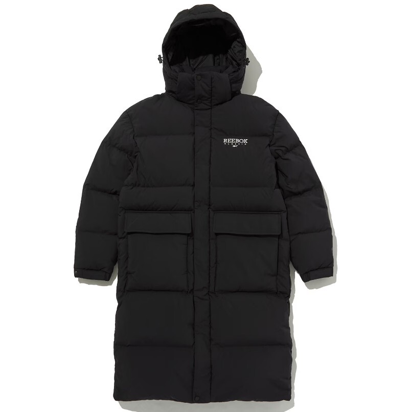 리복(스포츠아울렛) 클래식 벡터 남녀공용 덕다운 롱 패딩 자켓 REJU3FD94