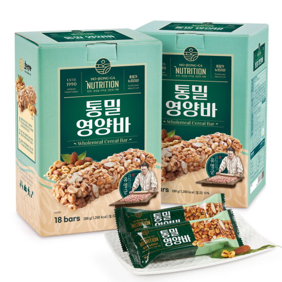 [호정가]호정가 통밀영양바 (18개입) 288g x 2개 묶음