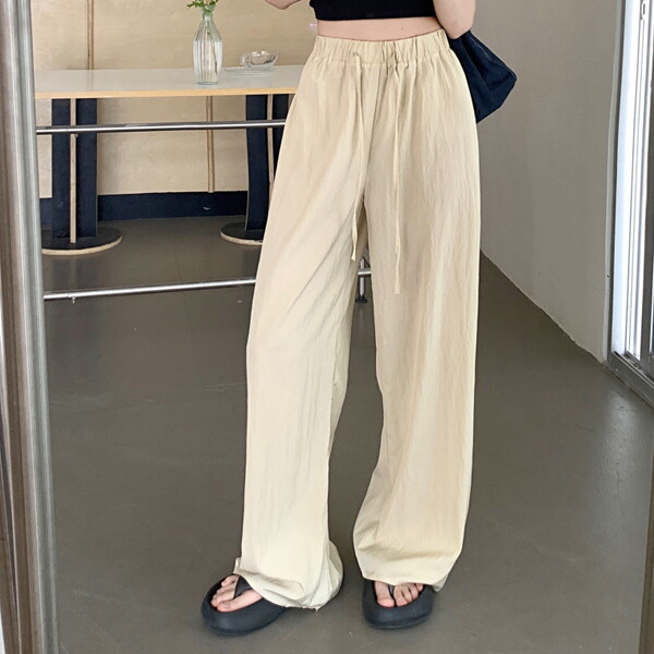 모노위크 [하프클럽/모노위크]러닝 쿨 썸머 밴딩 와이드 와샤 트레이닝 팬츠 - 4 color