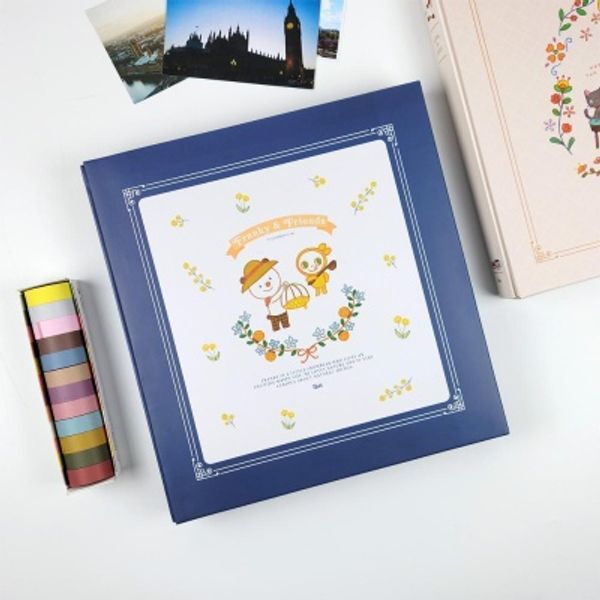 (주)아이비스코리아 교보문고 아이비스 11699 양장접착식앨범(FR)-네이비