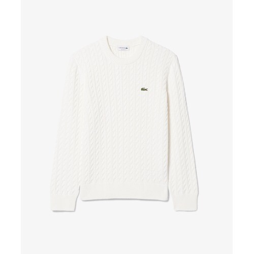 라코스테 라코스테 라코스테 LACOSTE 남성 케이블 긴팔 크루넥 풀오버 AH7627-56G X0N 5968120 -56GX0N -