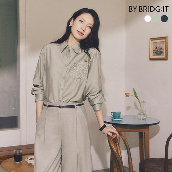 [바이브리짓]26SS 로에 자수레이스 블라우스 3종