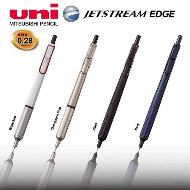 미쓰비시연필 한국판매(주) 친절한탄씨 유니 제트스트림 EDGE 0.28mm 초극세 고급볼펜