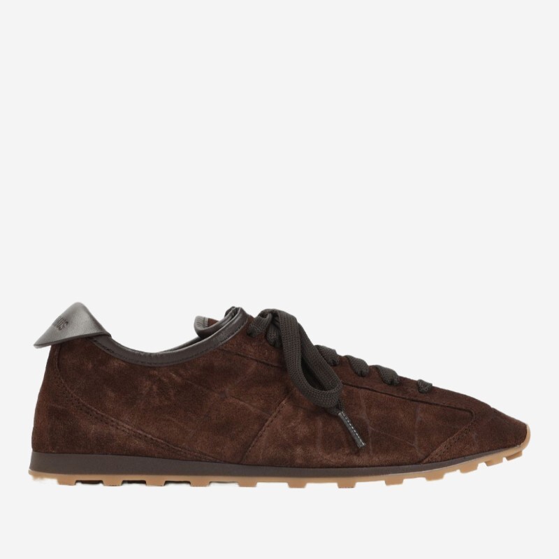 JACQUEMUS 자크뮈스 자크뮈스 가죽 스웨이드 텍스처 로우탑 스니커즈 FOW00175 AC07A10880