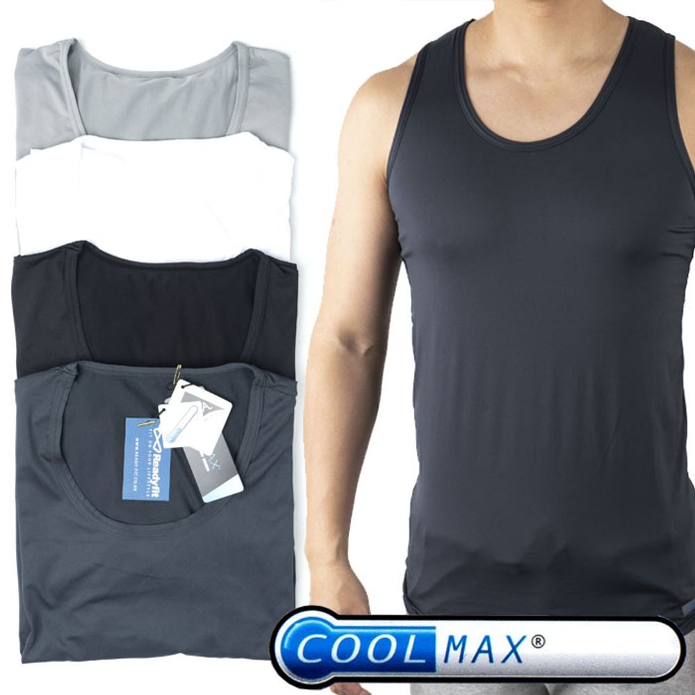 석진케이 스포츠이너웨어 쿨맥스 스판 나시셔츠4종택1_RCOOL002 이너웨어