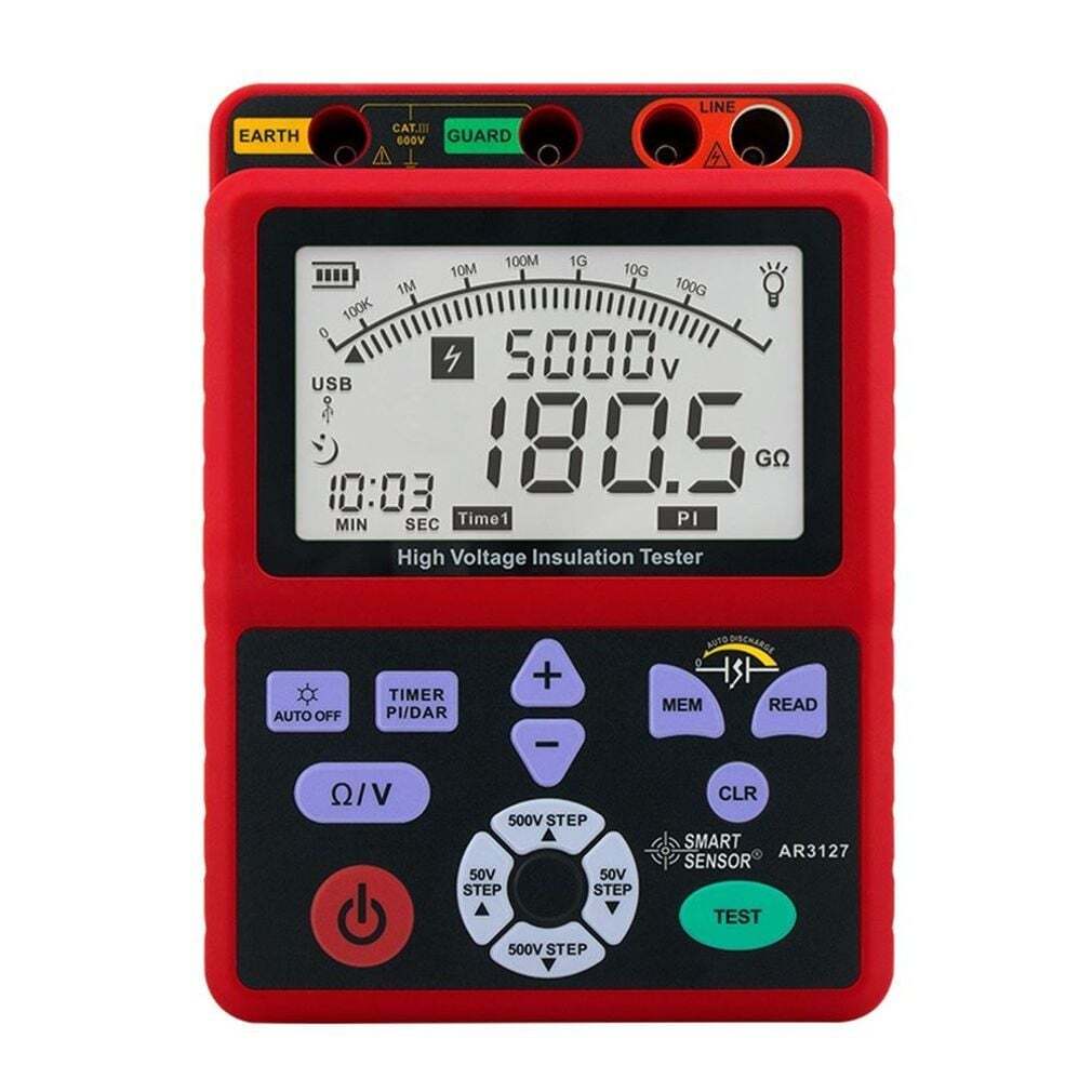 ARCO/대동상사 지오벤처스 절연저항계 AR-3127 250V~5000V USB관리1000기가옴