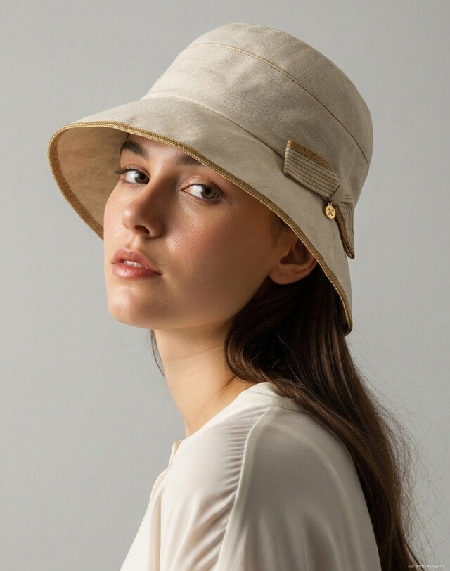 LF 헤지스ACC [헤지스 액세서리] [26SS] HIHE6E305I2 베이지 멜란지 면혼방 버킷햇