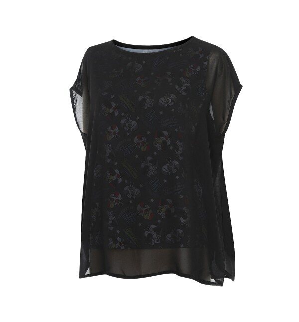 디즈니골프 [디즈니골프][본사] [워너브라더스] 여성 이중 쉬폰 티셔츠 WK2LTS034