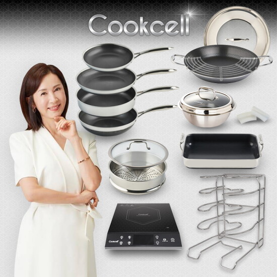 [쿡셀]★최초이구성★ 쿡셀 세라믹 블랙에디션 15종 풀세트(인덕션 포함 구성)