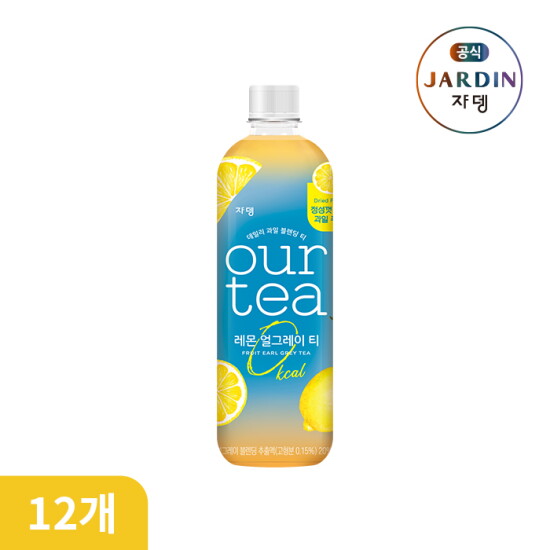 [쟈뎅][소비기한 : 2024-10-28] [쟈뎅] 제로칼로리 아워티 레몬얼그레이 티 500ml x 12페트