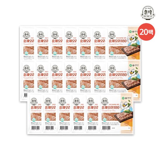 [T] 1등급 무항생제 훈제오리 180g*20팩
