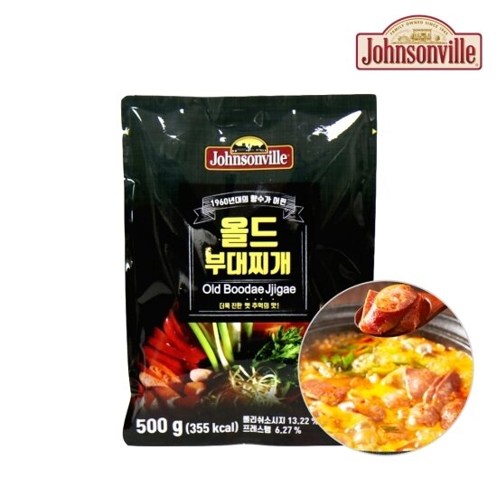 [쟌슨빌]올드 부대찌개 500g x 10팩 (라면사리 10개 증정)