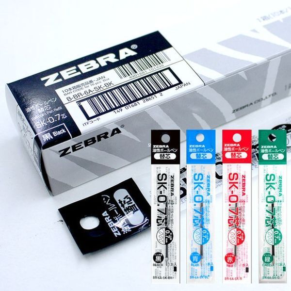 브이와이 [하프클럽/브이와이]온 볼펜 리필심 부품 ZEBR SK-0.7 10개x1갑